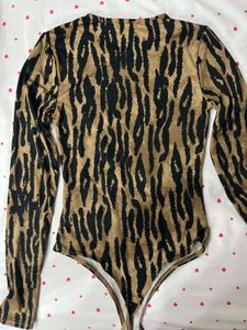 Stylish Animal Print Bodysuit