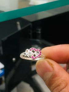 Pure Silver Ring (wt:- 1.800g)