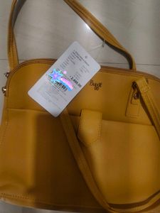 Original new Baggit Mustard Yellow Shoulder Bag