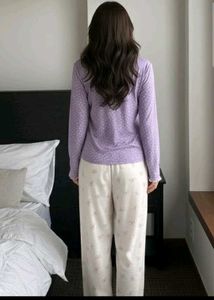 Warm Korean Lilac Sleep Shirt 💜