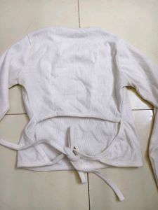 White Long Sleeve Top