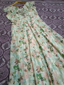 Floral Chiffon Maxi Dress