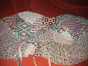 Colorful Tribal Print Bikini Top-freebies too💅✨️