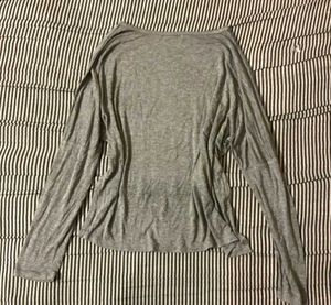 Gray Long Sleeve Top