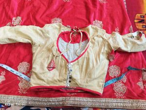 Lahanga wirh Mirror Work blouse