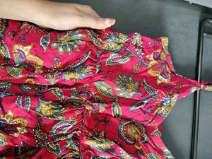 Bohemian Pink Floral Print Maxi Dress