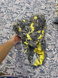 Vibrant Yellow Floral Strapless Swimsuit