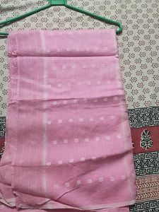 Beautiful Pink Cotton Saree