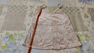 Crushed Velvet Camisole Top