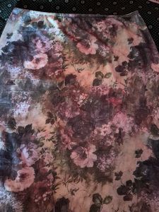 a line Floral Print Maxi Skirt