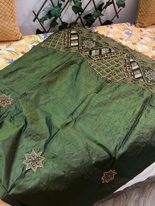 Green Embellished Dupatta