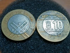 2 Number 2006 Rs 10 Coins Of India