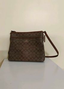 Coach Signature Brown Crossbody Bag