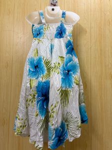 Bohemian Floral Crochet Halter Dress