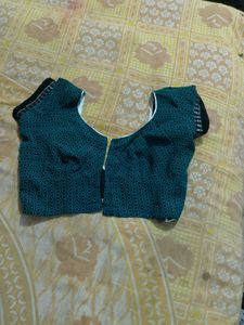 Stylish Teal Embroidered Blouse