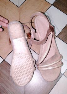 Sparkly Strap Wedge Sandals