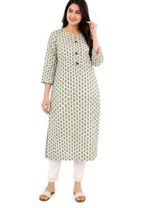 Mint Green Floral Printed Kurti | Size 38 | Brand