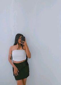 White Tube Top With Elegance