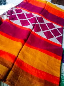 Maroon Cotton Silk Blend