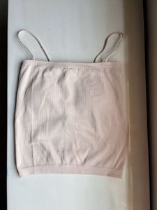 Ribbed Spaghetti Strap Padded Camisole Top
