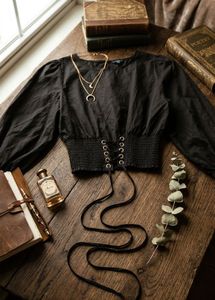 Chic Black Corset Top
