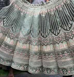 Semistitched Semi Bridal Lehenga