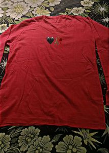 Men's Red Casual T-Shirt