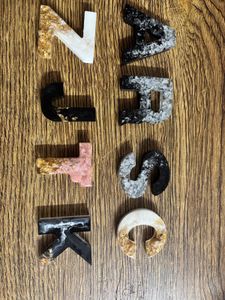 Resin Letter Decor
