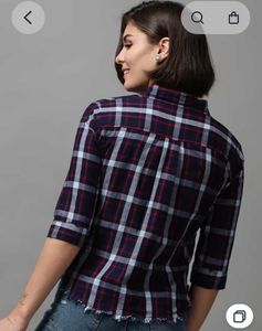 Classic Plaid Cropped Shirt