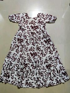 White Pattern Kurta For Women