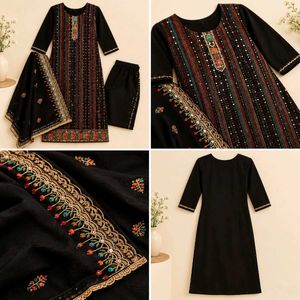 Elegant Black Kurta Set with Dupatta