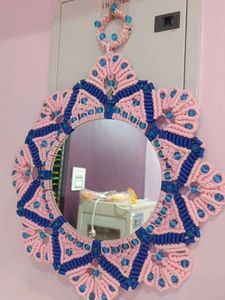 Boho Macrame Mirror