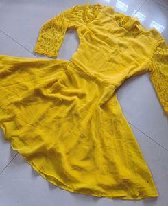 Kazo Yellow Mini Dress