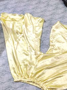 satin free size plazo