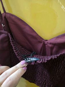 Elegant Purple Crop Top