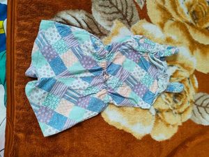 Patchwork Print Mini Dress