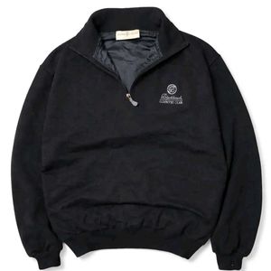 Vintage Black Quarter Zip – Made in Korea