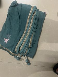 Teal Embellished Blouse