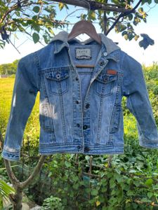 Kids Denim Jacket with Hood
