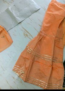 Elegant Peach Kurta Set with Dupatta