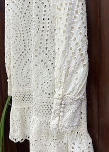H&amp;M White Eyelet Dress.