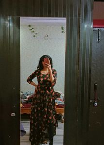 Elegant Floral Print party Dress 34-36-38 tk ko