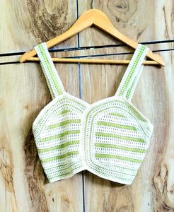 Crochet Crop Top - Bohemian Style Size-28-30