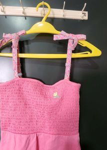 Charming Pink Smocked Camisole Top