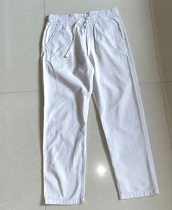 White Casual Pants
