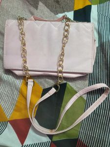 Quilted Pink Handbag