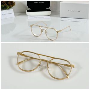 Stylish Gold Round Frame Glasses