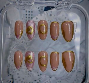 FREE DELIVERY Cat Eye Chrome Press-On Nails