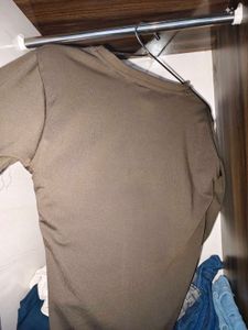 Classic Brown Round Neck T-Shirt