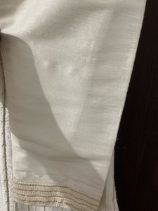Exquisite Cream and Gold Dupion Silk-Blend boys
